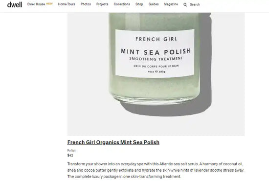Mint sea polish in a jar.