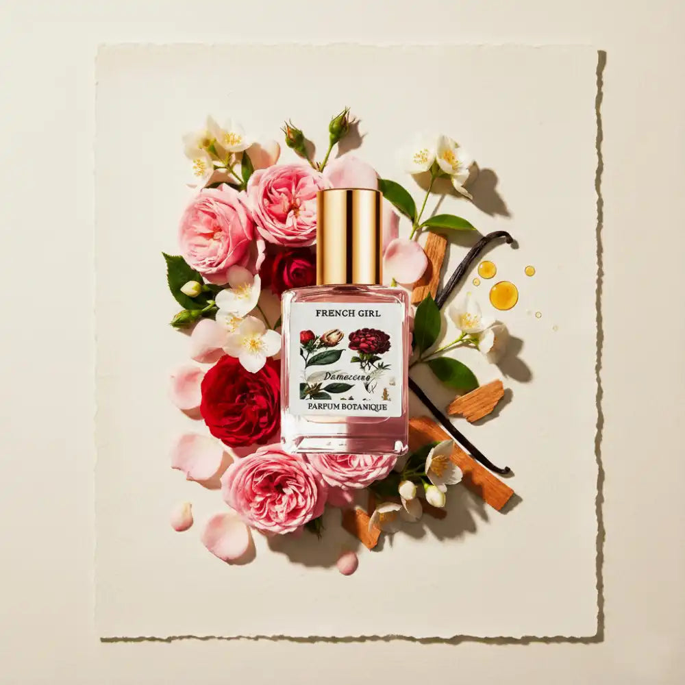 Organic Vegan Perfume - DAMASCENA Rose Scented Parfum