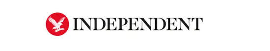Red circular logo with white eagle design on black background, ’independent’ text in bold sans-serif font.