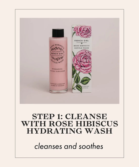 Rose hibiscus hydrating wash.
